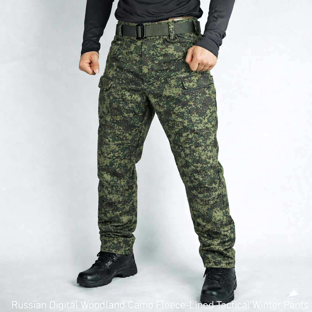 Pantalon tactique d’hiver softshell imperméable doublé en polaire