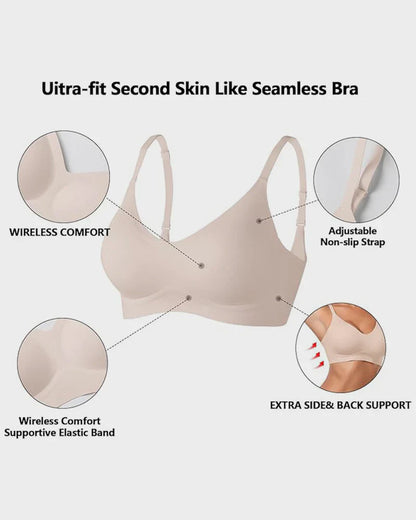 SEAMLESS SOFT COMFORT JELLY STRIP WIRELESS BRA