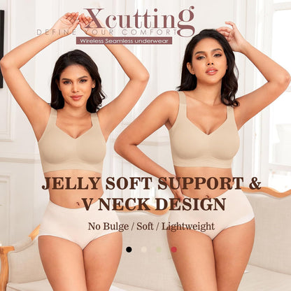 SEAMLESS SOFT COMFORT JELLY STRIP WIRELESS BRA