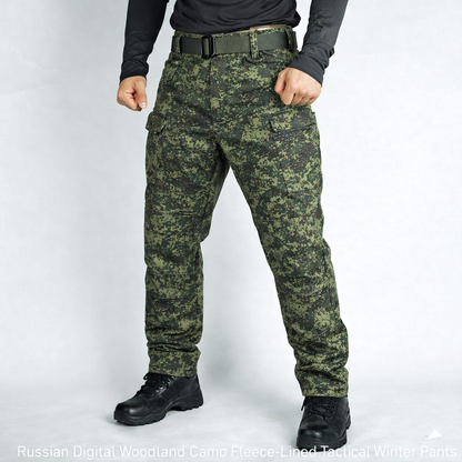 Pantalon tactique d’hiver softshell imperméable doublé en polaire