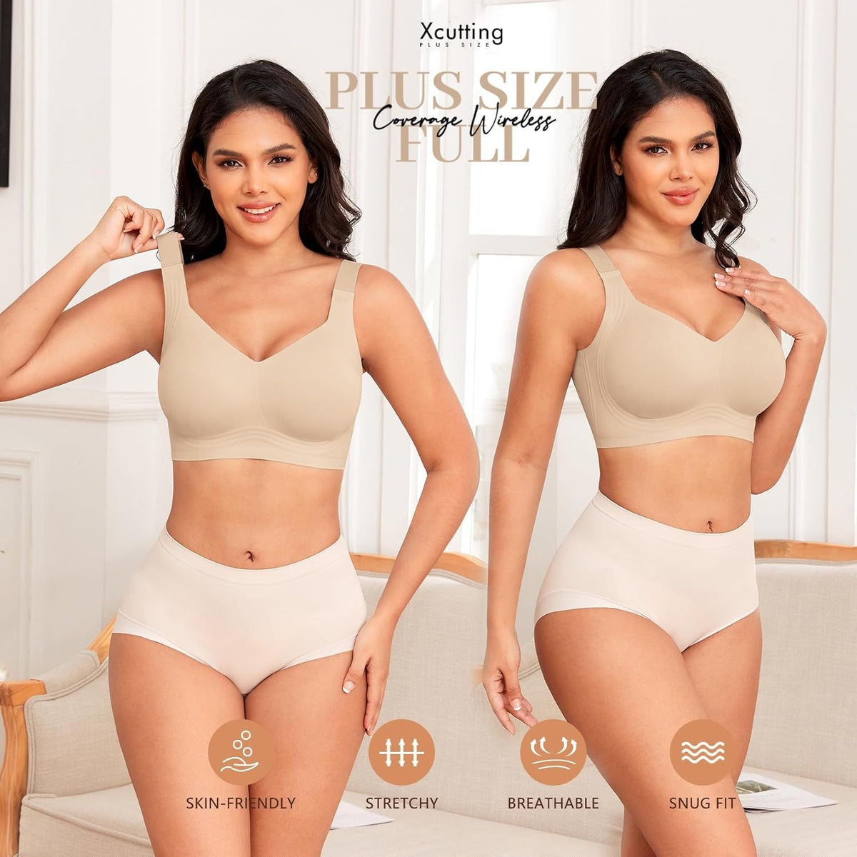 SEAMLESS SOFT COMFORT JELLY STRIP WIRELESS BRA